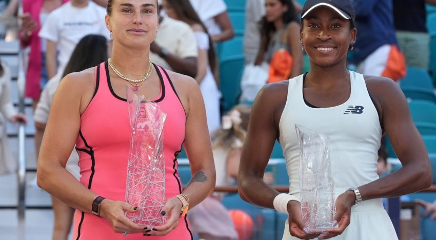 Aryna Sabalenka no falla: le ganó una batalla a Coco Gauff, se quedó con el Masters 1000 de Miami y ya suma 23 triunfos en el año
