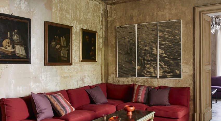 Jacopo Etro (hijo de los fundadores de la firma Italiana) se enamoró al instante de esta casona, en una aldea de Puglia