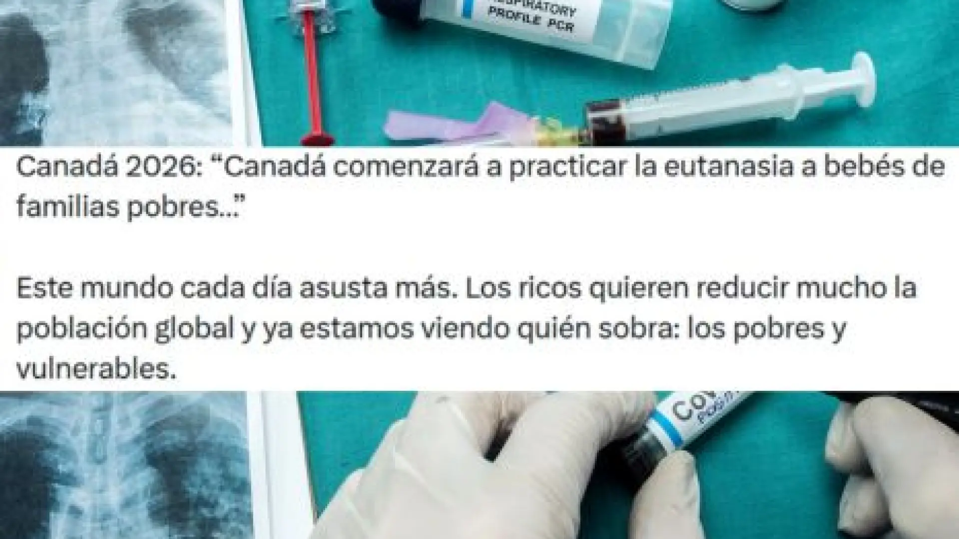 Cuidado con los contenidos sobre que «Canadá practicará la eutanasia a bebés pobres»