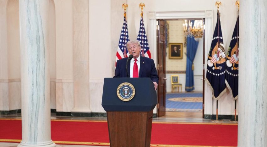 Trump afirma que EU ha logrado «victorias rápidas, decisivas y aplastantes» en Irán