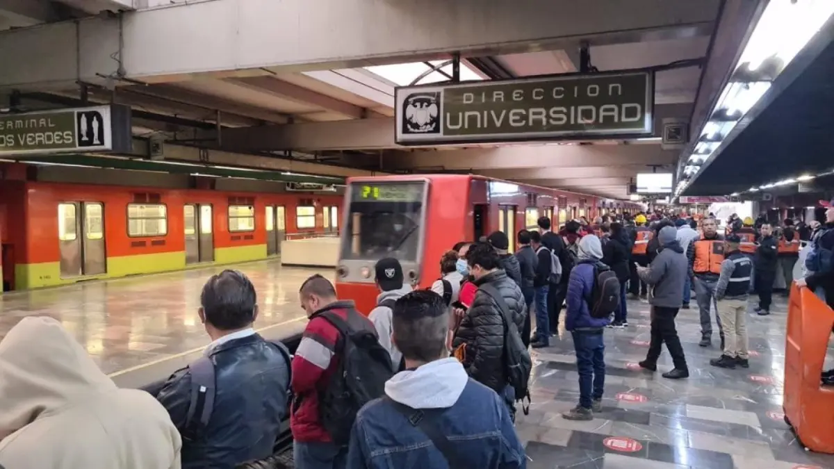 Caos en el Metro de CDMX