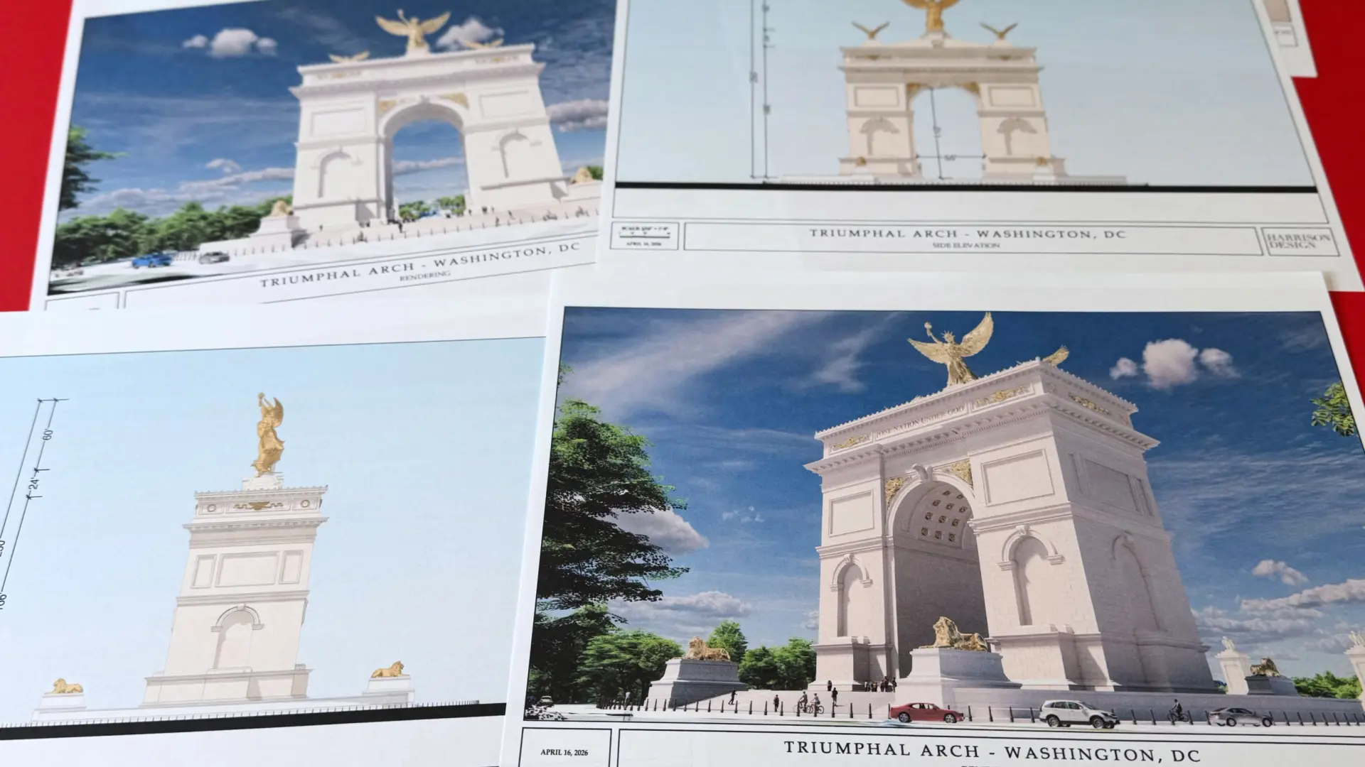 Así será el arco del triunfo que Trump quiere construir en Washington