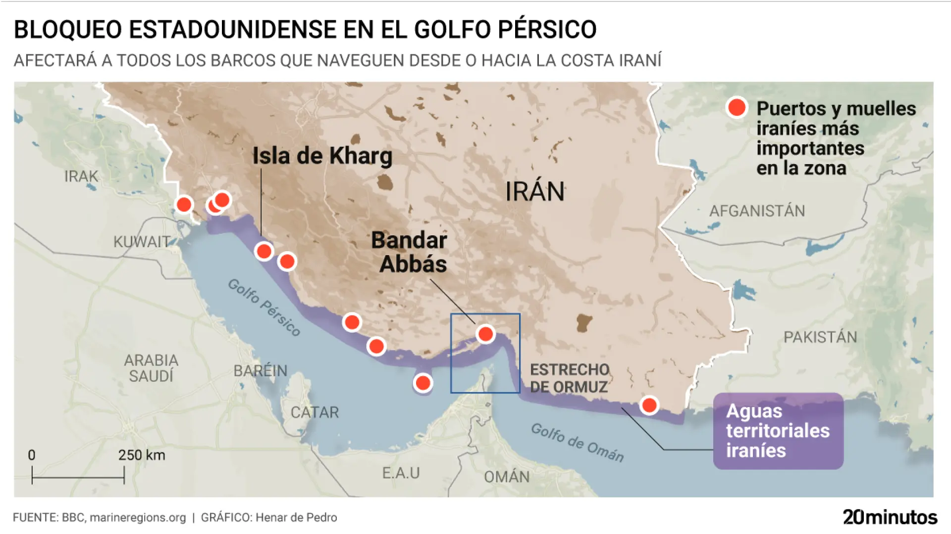 Doce buques de guerra y más de 100 aviones de combate: así bloquea EEUU los puertos y barcos iraníes en el estrecho de Ormuz