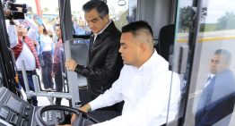 Supervisa gobernador unidades del nuevo sistema de transporte público de Tamaulipas