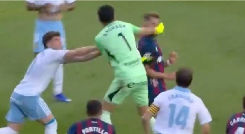 El descargo de Andrada después de la piña que le pegó al capitán de Huesca: por qué reaccionó de esa manera tan desmedida