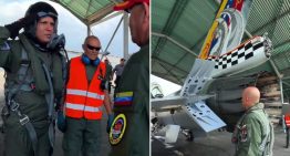 Fanb voló por primera vez un caza F-16 desde la captura de Nicolás Maduro (VIDEO)
