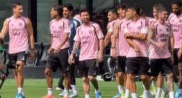 Lionel Messi se entrenó por primera vez en el nuevo estadio de Inter Miami, que tendrá una tribuna con su nombre