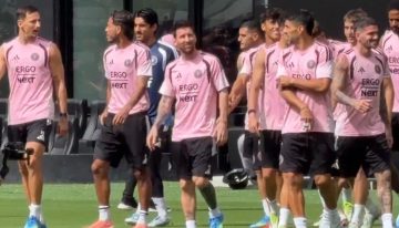 Lionel Messi se entrenó por primera vez en el nuevo estadio de Inter Miami, que tendrá una tribuna con su nombre