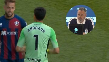 Qué dijo el entrenador del Zaragoza tras la salvaje agresión de Andrada al capitán de Huesca