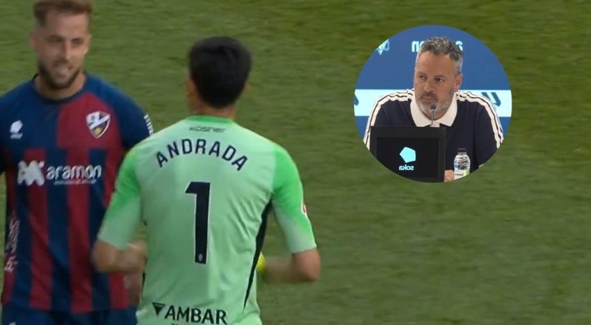 Qué dijo el entrenador del Zaragoza tras la salvaje agresión de Andrada al capitán de Huesca