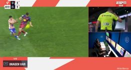 Atlético de Madrid le pide una explicación formal al Comité Técnico de Árbitros por el planchazo a Thiago Almada en el partido ante Barcelona