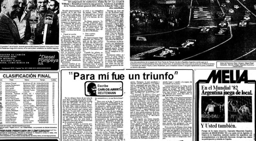 A 45 años del día en que Reutemann se convirtió en ídolo: un regalo inesperado, su última carrera en Buenos Aires y la cima de la Fórmula 1