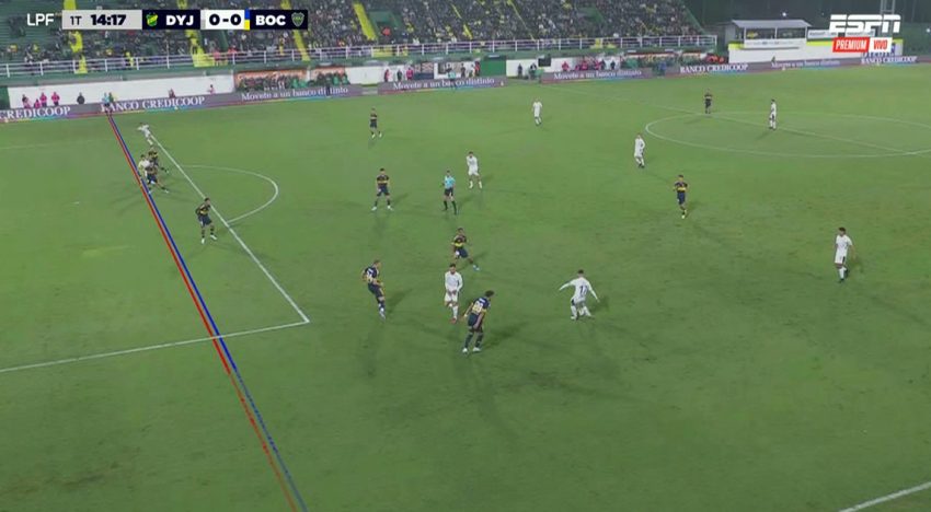 El VAR volvió a jugar para Boca: un offside milimétrico y un polémico trazado de líneas que anuló el 1-0 de Defensa y Justicia