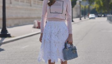Aceptamos falda de encaje y camiseta como el uniforme de temporada de las expertas en moda