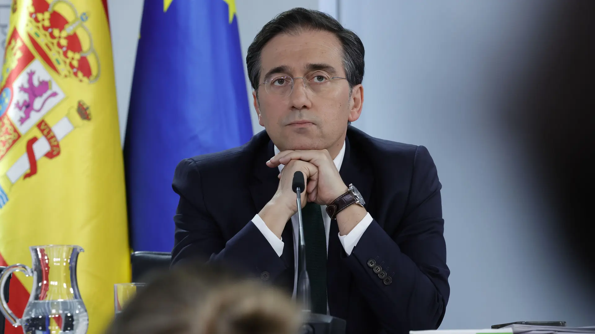 Albares asegura que no teme una reducción de tropas estadounidenses en la OTAN ni una expulsión de España: «Hablemos en serio»