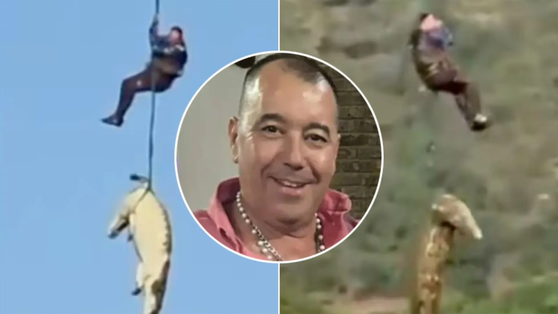 Abaten y trasladan en helicóptero a un cocodrilo que podría haber devorado a un empresario de 59 años