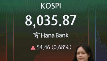 El índice Kospi de Seúl supera los 8,000 puntos por primera vez impulsado por la tecnología
