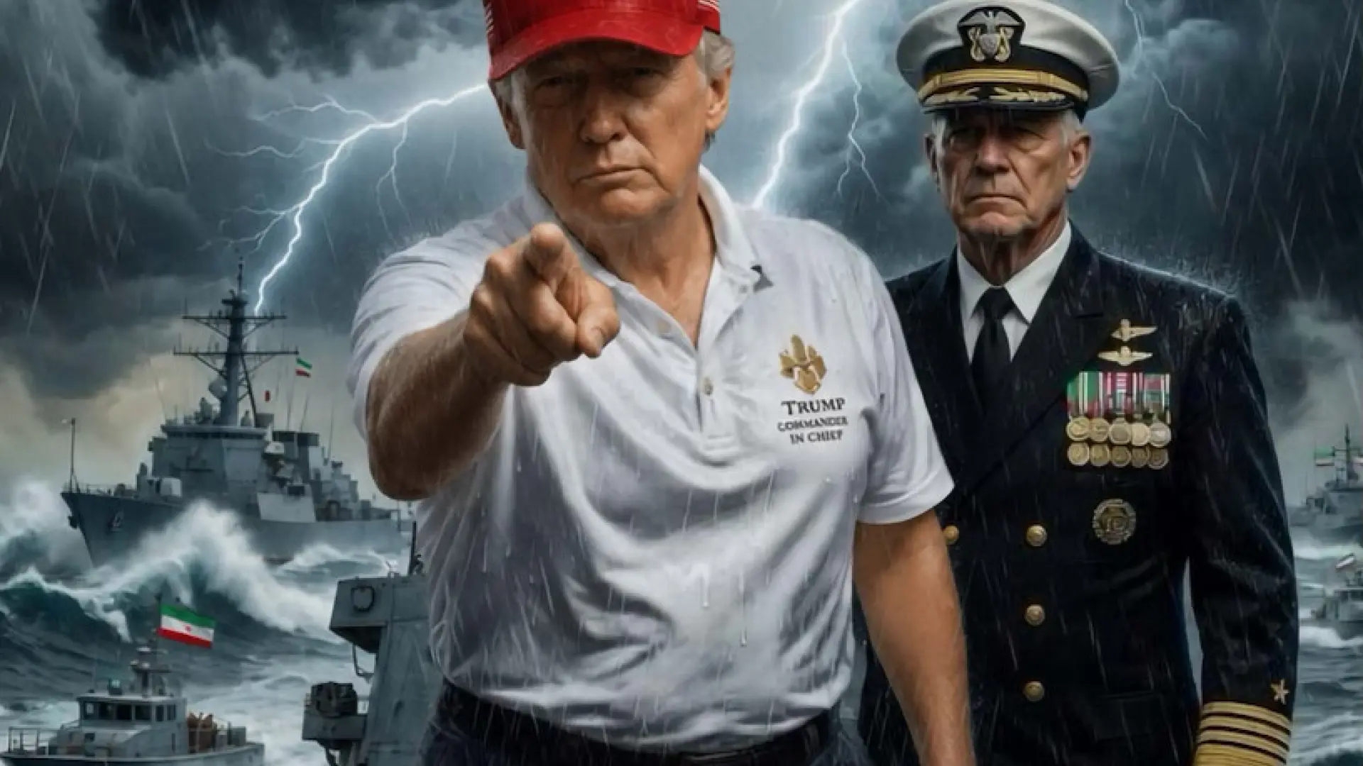 Trump publica una imagen hecha con IA en la que sugiere retomar la ofensiva contra Irán: «Ha sido la calma antes de la tormenta»