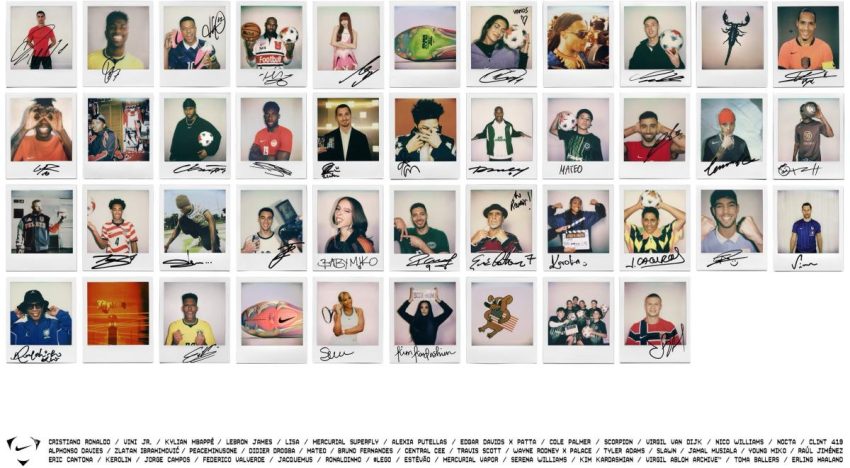 Mundial 2026: Nike une a Cristiano Ronaldo y Kim Kardashian en nueva campaña tipo polaroid