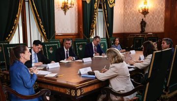 Sheinbaum se reúne con la presidenta del Banco Europeo de Inversiones, Nadia Calviño