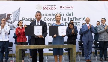 Claudia Sheinbaum y empresarios renuevan el PACIC por seis meses más