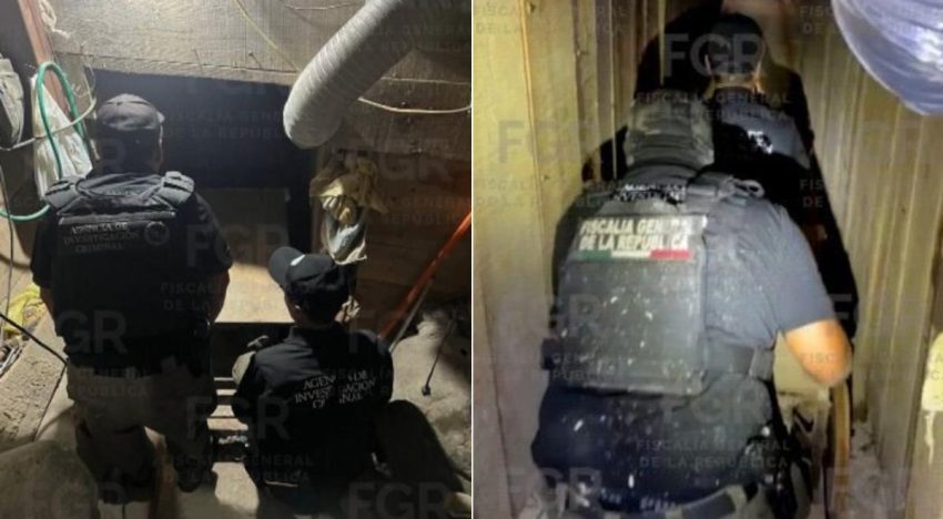 FGR descubre en Tijuana un narcotúnel que conecta a México con calles de EU