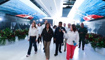 En medio de denuncias por opacidad, Delcy Rodríguez inauguró centro de gestión de datos para hidrocarburos