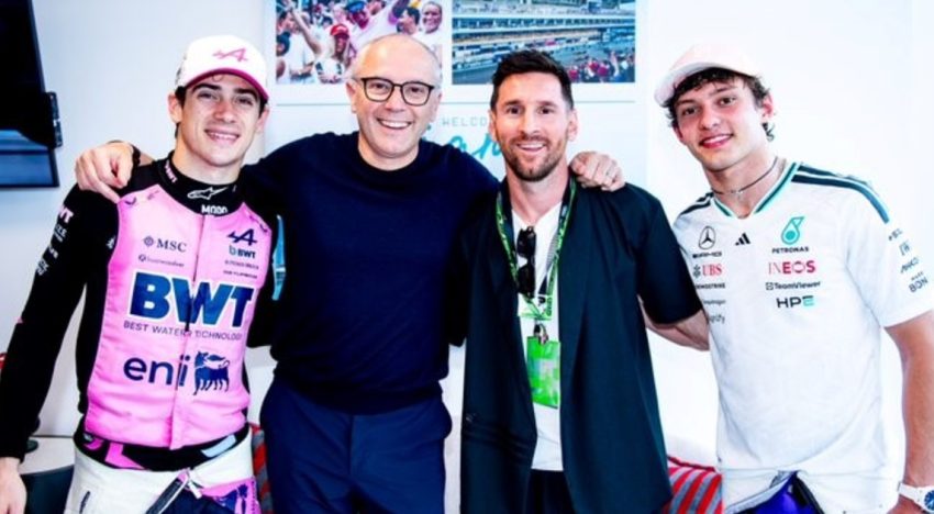 Messi, el talismán del Gran Premio de Miami: así fueron sus encuentros con el ganador Antonelli y con Colapinto que logró su mejor actuación en la Fórmula 1