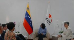 Delcy Rodríguez recibió a la Cruz Roja Internacional para «reforzar cooperación humanitaria» (VIDEO)