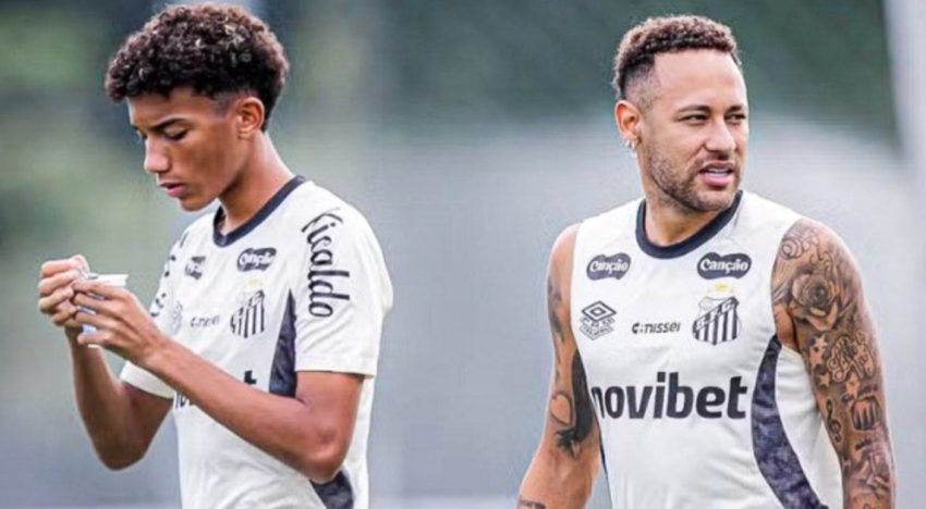 Escándalo en el Santos: acusan a Neymar de pegarle una fuerte patada y una cachetada al hijo de Robinho