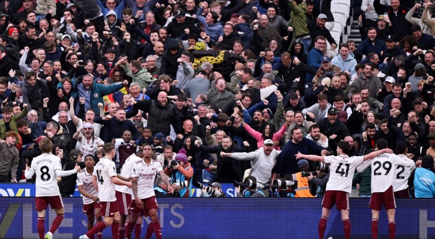 Arsenal le ganó a West Ham en un final súper polémico: acaricia el título en la Premier League y le da una mano enorme al Tottenham