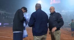 «Smoke delay»: los fuegos artificiales del Inter campeón de la Copa Italia obligaron a frenar un partido del Masters 1000 de Roma