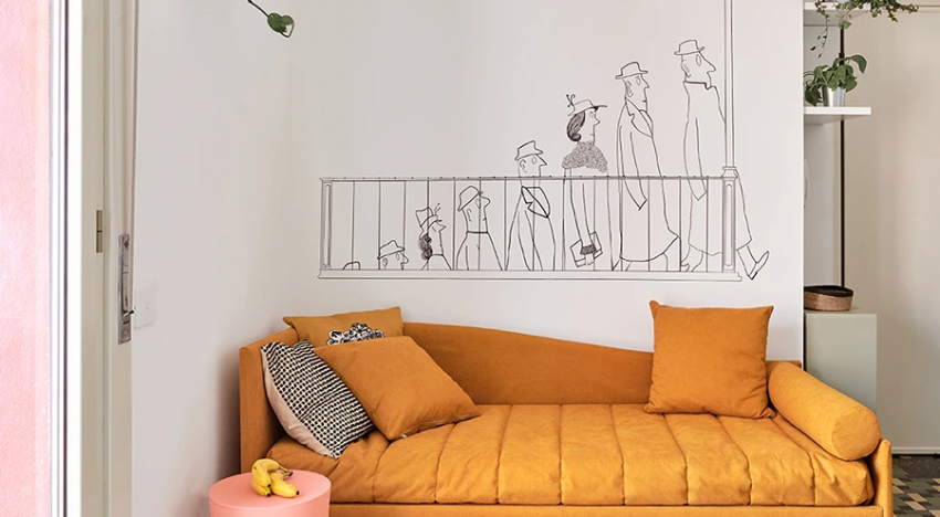 Un apartamento de dos habitaciones y 40 m2 en Milán que nos enseña cómo aprovechar los espacios pequeños al máximo