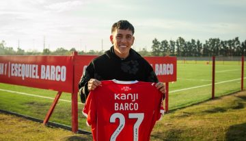 Esequiel Barco volvió a pisar Villa Domínico y reafirmó su deseo: «Quiero jugar en Independiente»