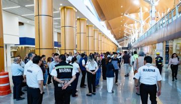 Cae techumbre en la Terminal 1 del renovado AICM