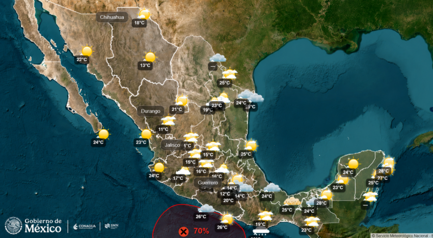Clima hoy 6 de junio: lluvias intensas en 4 estados y calor de hasta 45 grados marcarán este sábado