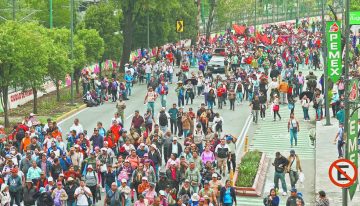CNTE refuerza su protesta a horas de iniciar el mundial