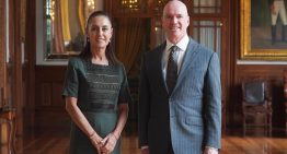 Sheinbaum recibe en Palacio Nacional al empresario Benjamin Horowitz