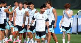 Messi entrena con Argentina después del reporte sobre la salud de su padre