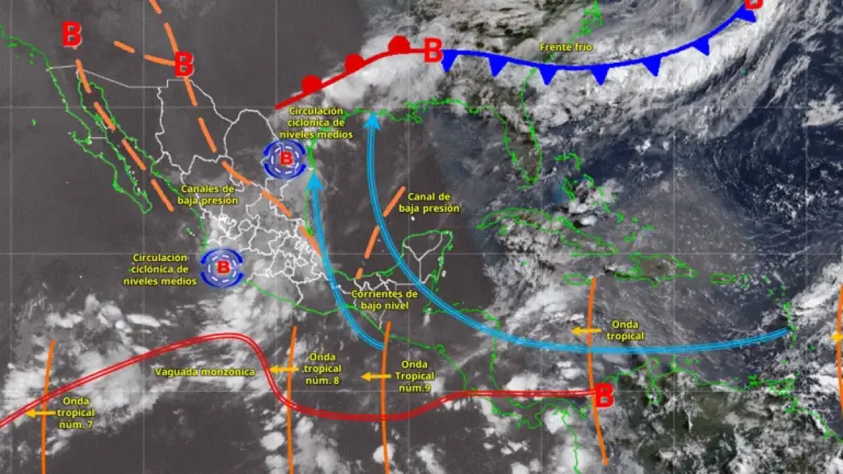 ¡No guardes el paraguas! Alertan por lluvias intensas en gran parte de México