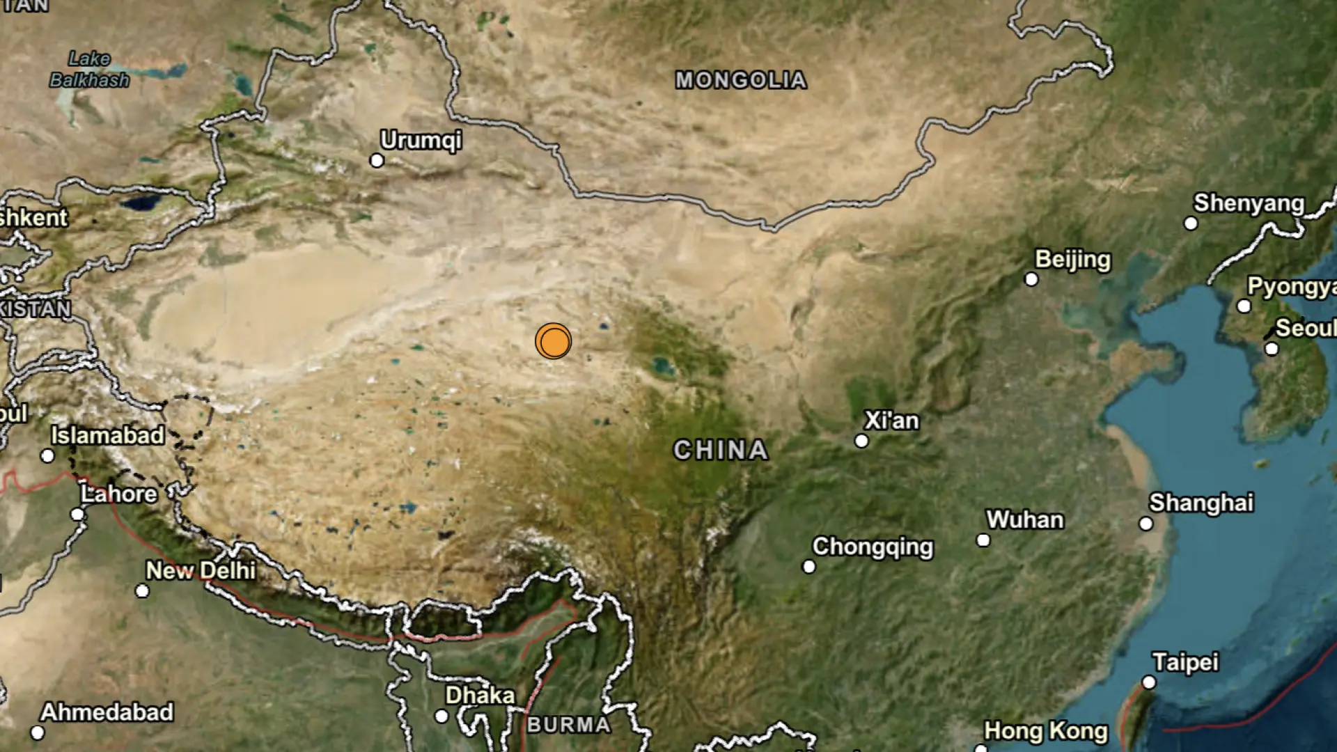 Un terremoto de magnitud 5,2 sacude la provincia occidental china de Qinghai
