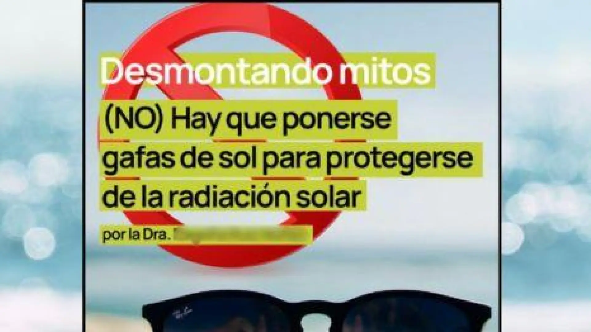 Exponerse al sol sin gafas de sol no tiene beneficios para los ojos, sino todo lo contrario