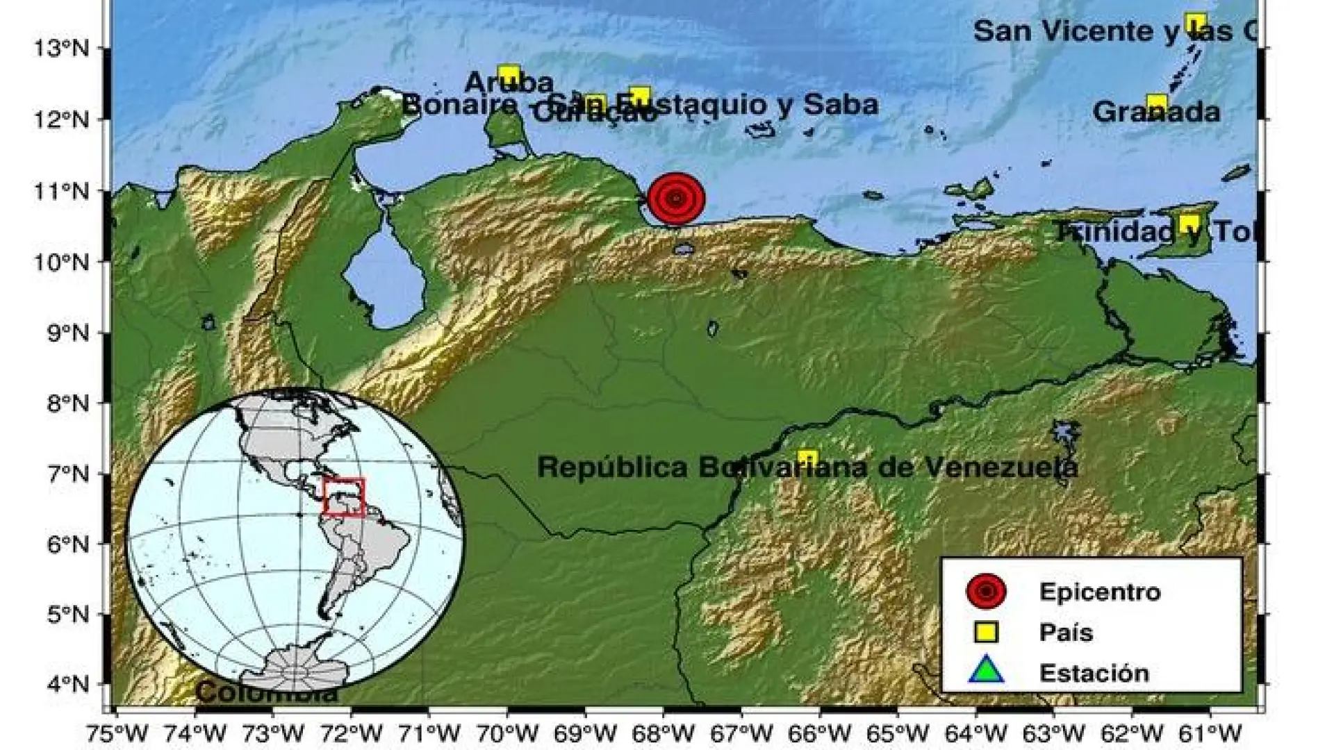 Un terremoto de magnitud 7,1 sacude el centro de Venezuela