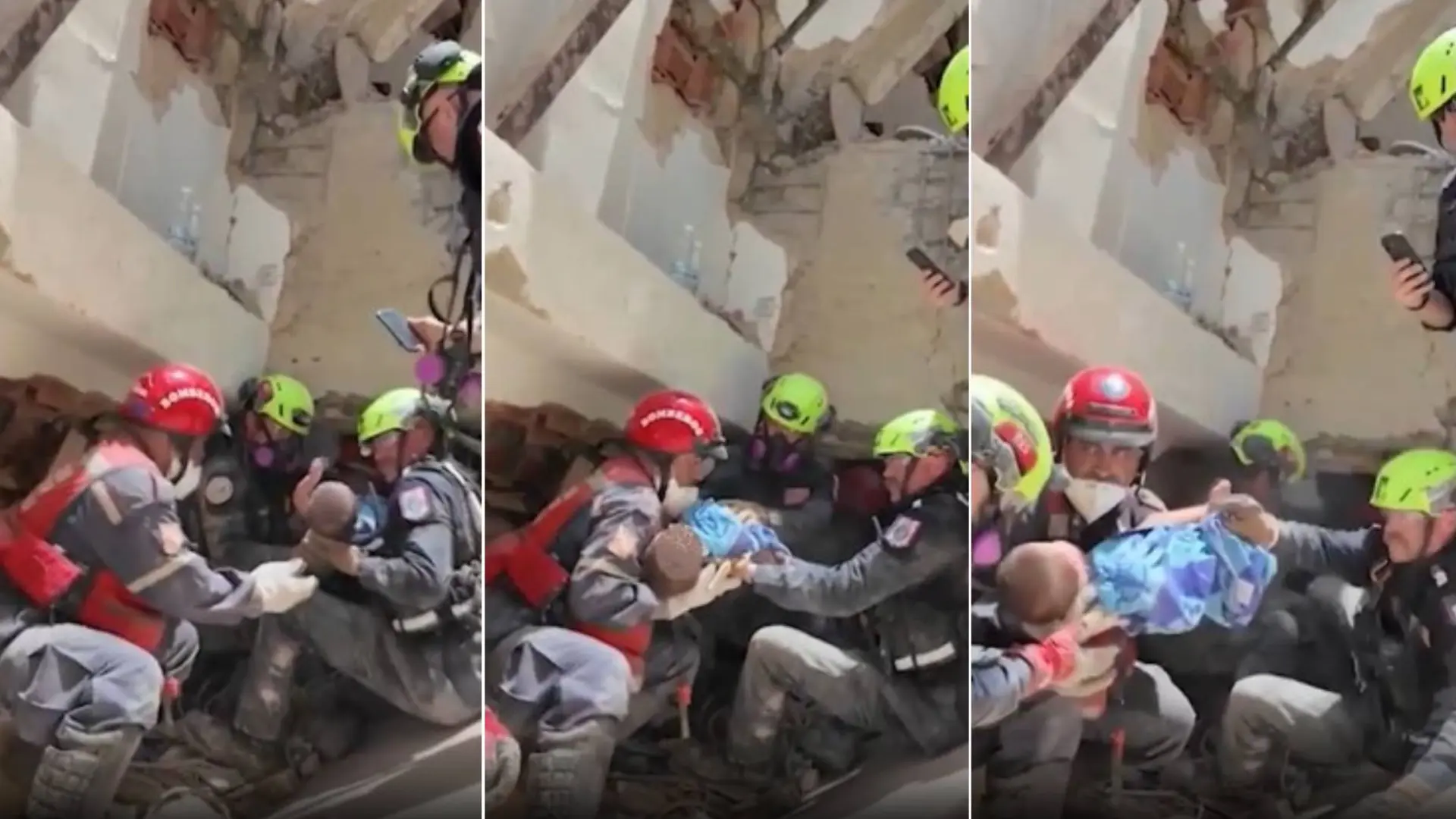 Rescate milagroso en Venezuela de un bebé con vida bajo los escombros 72 horas después de los terremotos: «Hay esperanza»