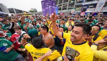 Fans de Ecuador: «solo nos sorprendió que enfrentamos a México»