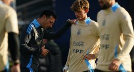 Empezó la “exigencia” de Scaloni con buenas noticias: Nico Paz, Montiel y Molina se entrenaron a la par en la Selección Argentina