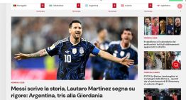 «Messi escribe la historia»: los medios del mundo se rinden ante otro récord de Leo en Argentina vs Jordania