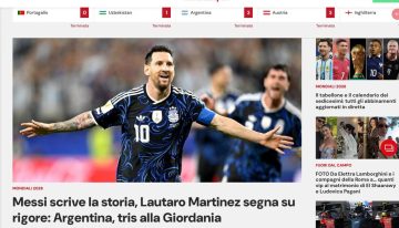 «Messi escribe la historia»: los medios del mundo se rinden ante otro récord de Leo en Argentina vs Jordania