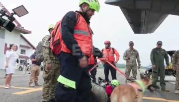 Panamá refuerza la misión de rescate en Venezuela con 50 especialistas y dos canes