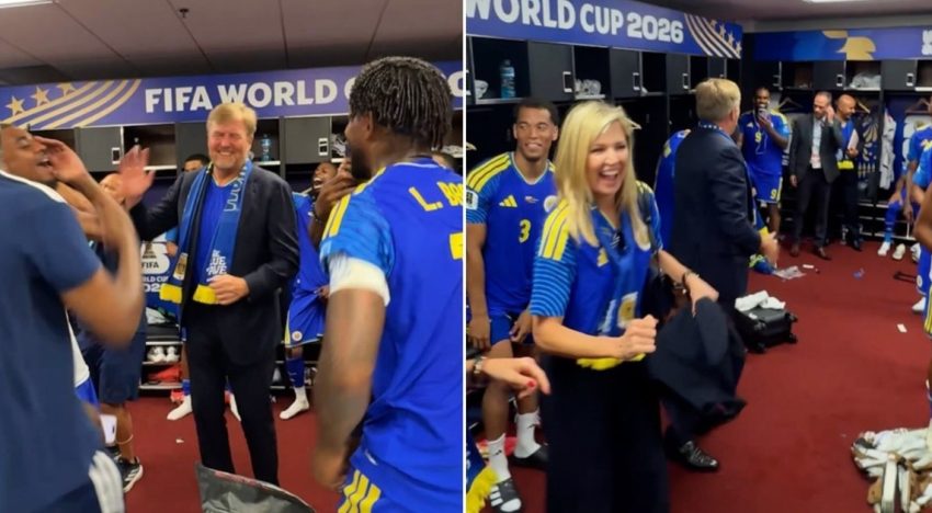El baile de la reina Máxima en el vestuario de Curazao que es furor: celebró con el Rey y los futbolistas el empate histórico en el Mundial 2026
